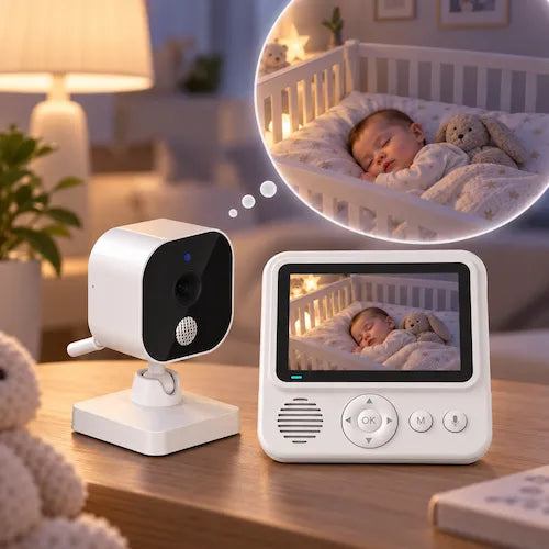 Babyphone caméra surveillance bébé qui dort