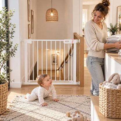 barrière escalier bébé rampe maman range