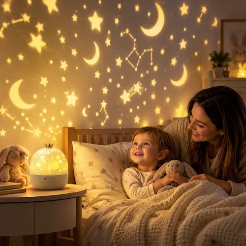 veilleuse bébé ciel etoilée heure du coucher 